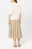 Luxury Ease Cream Short Sleeved Sweater <span>138767<span>