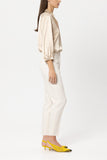 Luxury Ease Cream Tapered Trousers <span>638879<span>