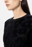 Luxury Ease Black Alpaca Sweater<span>138738<span>