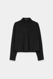 Luxury Ease Black Shirt Jacket <span>238664<span>