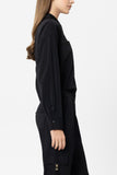 Luxury Ease Black Shirt Jacket <span>238664<span>