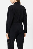 Luxury Ease Black Shirt Jacket <span>238664<span>