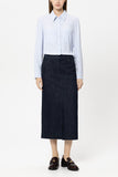 Preppy Reds Sky Blue Silky Shirt <span>238667<span>