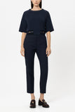 Preppy Reds Navy Cotton Trousers <span>638878<span>
