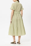 Spring Vibes Pistachio Tiered Stripe Dress <span>738660<span>