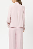 Luxury Ease Tie Blouse In Blush <psan>238640<span>