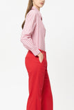 Preppy Reds Red Stripe Shirt With Frill <span>238653<span>