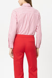 Preppy Reds Red Stripe Shirt With Frill <span>238653<span>