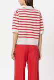 Preppy Reds Stripe Cashmere Polo<span>138735<span>