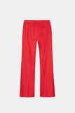 Preppy Reds Red Cotton Trouser With Button Detail <span>638876<span>