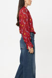Preppy Reds Print Chiffon Blouse <span>238665<span>