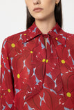 Preppy Reds Print Chiffon Blouse <span>238665<span>