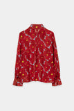 Preppy Reds Print Chiffon Blouse <span>238665<span>