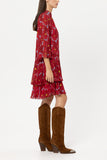 Preppy Reds Print Dress <span>738634<span>
