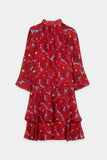 Preppy Reds Print Dress <span>738634<span>