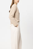 Luxury Ease Latte Coloured Cashmere Cardigan <span>438040<span>