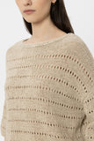 Spring Vibes Sand Crochet Sweater <span>138782<span>