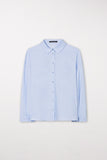 Grey Evolution Light Blue Cotton Oversized Shirt <span>208480<span>