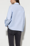 Grey Evolution Light Blue Cotton Oversized Shirt <span>208480<span>