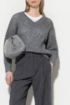 Grey Evolution Open Chunky Knit Lurex Sweater <span>108524<span>