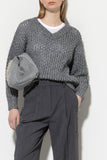 Grey Evolution Open Chunky Knit Lurex Sweater <span>108524<span>