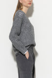 Grey Evolution Open Chunky Knit Lurex Sweater <span>108524<span>