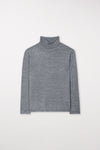 Grey Evolution Wool/Silk Fine Knit Poloneck Sweater <span>108579<span>