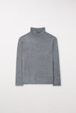 Grey Evolution Wool/Silk Fine Knit Poloneck Sweater <span>108579<span>