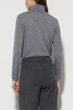 Grey Evolution Wool/Silk Fine Knit Poloneck Sweater <span>108579<span>