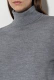 Grey Evolution Wool/Silk Fine Knit Poloneck Sweater <span>108579<span>