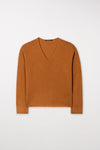 Autumn Vibes Amber Cashmere Blend V Neck Sweater <span>108547<span>