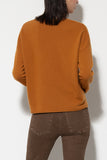 Autumn Vibes Amber Cashmere Blend V Neck Sweater <span>108547<span>