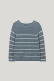 Mineral Vibes Air Force Blue Stripe Long Sleeve Sweater <span>128694<span>