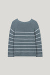Mineral Vibes Air Force Blue Stripe Long Sleeve Sweater <span>128694<span>