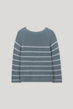 Mineral Vibes Air Force Blue Stripe Long Sleeve Sweater <span>128694<span>