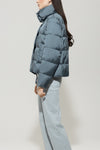 Mineral Vibes Air Force Blue Short Puffa Jacket <span>428514<span>