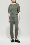 Mineral Vibes Loden Green Short Sleeve Cashmere Sweater <span>128666<span>