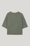 Mineral Vibes Loden Green Short Sleeve Cashmere Sweater <span>128666<span>