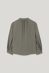 Mineral Vibes Loden Green Chiffon Long Sleeve Blouse <span>228585<span>