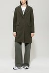 Mineral Vibes Loden Green Boiled Wool Coat <span>428902<span>