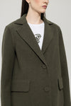 Mineral Vibes Loden Green Boiled Wool Coat <span>428902<span>