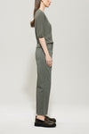 Mineral Vibes Loden Green Cotton Tapered Leg Jean<span>628803<span>