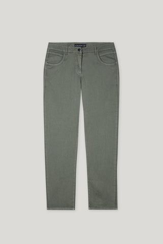 Mineral Vibes Loden Green Cotton Tapered Leg Jean<span>628803<span>