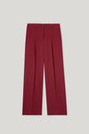 Cozy Glam Cranberry Pleat Front Trousers <span>628839<span>