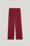 Cozy Glam Cranberry Pleat Front Trousers <span>628839<span>