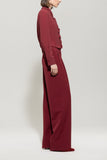Cozy Glam Cranberry Pleat Front Trousers <span>628839<span>