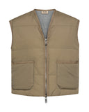 Taupe Down Vest <span>171750<span>