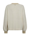 Cream V-Neck Knit Sweater