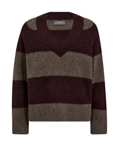 Stripe V Neck Sweater <span>173090<span>