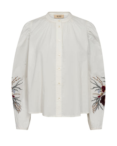 White Embroidered Shirt